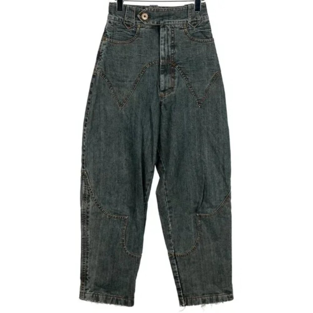 Vaquera Western High Rise Jeans Trousers
